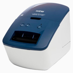 (QL600BXX1) BROTHER  ETIQUETADORA - ROTULADORA ELECTRÓNICA QL-600B AZUL Y BLANCA