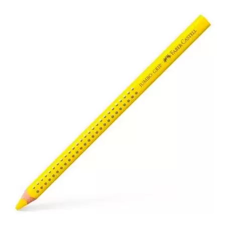 (110907) FABER CASTELL LÁPICES DE COLORES JUMBO GRIP UNICOLOR AMARILLO CADMIO