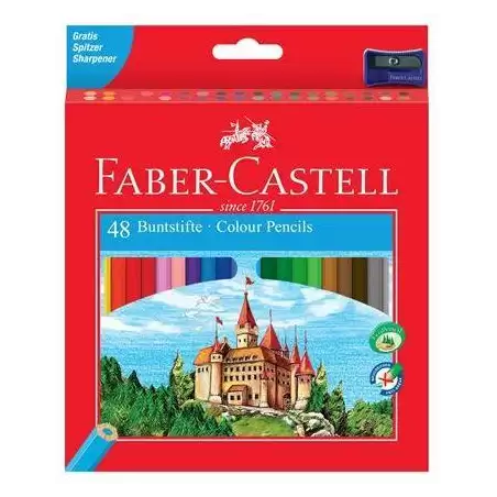 (120148) FABER CASTELL LÁPICES DE COLORES CLASSIC C/SURTIDOS ESTUCHE 48 UD