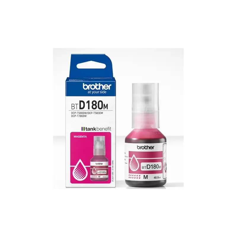 (BTD180M) BROTHER BOTELLA DE TINA MAGENTA DCP-T580DW/T780DW