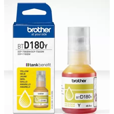 (BTD180Y) BROTHER BOTELLA DE TINA AMARILLO DCP-T580DW/T780DW