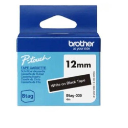 (BTAG335) BROTHER CINTA DOMÉSTICA BTAG BLANCO SOBRE NEGRO - PTN10