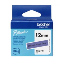 (BTAGF31) BROTHER CINTA DOMÉSTICA BTAG NEGRO SOBRE MORADO - PTN10