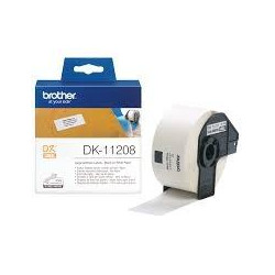 (DK11208) BROTHER ETIQUETAS PRECORTADAS DE DIRECCIÓN GRANDES 38X90MM (400 ETIQUETAS)