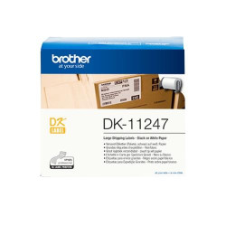 (DK11247) BROTHER ETIQUETAS PRECORTADAS PARA ENVÍOS GRANDES 103X164MM (180 ETIQUETAS)
