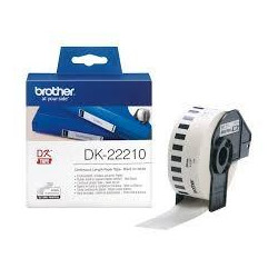 (DK22210) BROTHER CINTA CONTINUA DE PAPEL TÉRMICO ADHESIVO - BLANCO - 29MMX30
