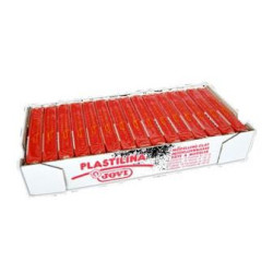 (7105) JOVI PLASTILINA SCHOOL PASTILLA 150GR ROJO CAJA 15 UD