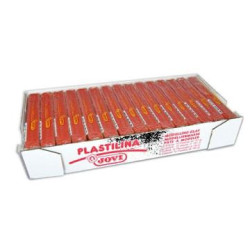 (7109) JOVI PLASTILINA SCHOOL PASTILLA 150GR MARRÓN CAJA 15 UD