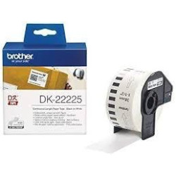 (DK22225) BROTHER CINTA CONTINUA DE PAPEL TÉRMICO ADHESIVO - BLANCO - 38MMX30