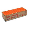 (7204) JOVI PLASTILINA PASTILLA 350GR UNICOLOR NARANJA CAJA 15 UD