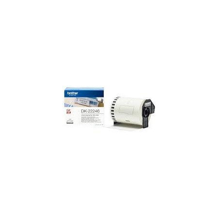 (DK22246) BROTHER CINTA CONTINUA DE PAPEL TÉRMICO ADHESIVO - BLANCO - 103MMX30