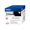(DK22251) BROTHER CINTA CONTINUA DE PAPEL TÉRMICO CON IMPRESIÓN A NEGRO Y ROJO - FONDO BLANCO - 62MMX15