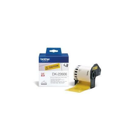 (DK22606) BROTHER CINTA CONTINUA DE PELÍCULA PLASTICA - AMARILLO - 62MMX15