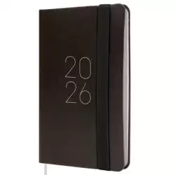 (883306026) FINOCAM AGENDA FLEXI LISA F2-82X127MM SVH TAPA BLANDA NEGRO 2026