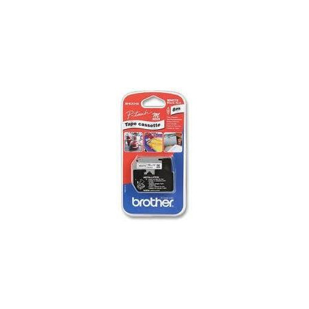 (MK231BZ) BROTHER CINTA NO LAMINADA TEXTO NEGRO SOBRE BLANCO - 12MMX8M