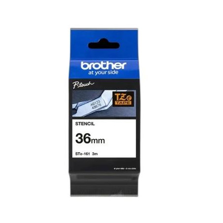 (STE161) BROTHER CINTA ROTULADORA DE PLANTILLA LAMINADA DE 36MMX3M (REUTILIZABLE HASTA 50 VECES)
