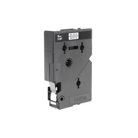 (TC291) BROTHER CINTA ROTULADORA LAMINADA TEXTO NEGRO SOBRE BLANCO DE 9MMX7