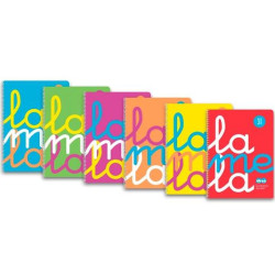 (7FTP03S6) LAMELA CUADERNO ESPIRAL 80H FOLIO 90GR CUADROVÍA 3MM CUBIERTA PP FLÚOR C/SURTIDOS