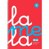 (7FTP04RJ) LAMELA CUADERNO ESPIRAL 80H FOLIO 90GR C/M CUADROVÍA 4MM CUBIERTA PP FLÚOR ROJO