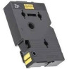 (TC601) BROTHER CINTA ROTULADORA LAMINADA TEXTO NEGRO SOBRE AMARILLO DE 12MMX7