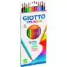 (F256500) GIOTTO LÁPICES DE COLORES STILNOVO C/SURTIDOS INTENSOS ESTUCHE 12 UD