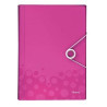 (45890023) LEITZ CARPETA ACORDEÓN WOW PP 6 SEPARADORES A4 FUCSIA
