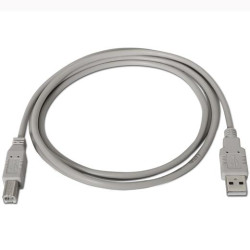 (A101-0002) AISENS CABLE USB 2.0 IMPRESORA TIPO A/M - B/M BEIGE 1