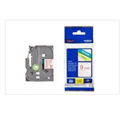 (TZE222) BROTHER CINTA ROTULADORA LAMINADA TEXTO ROJO SOBRE BLANCO - 9MMX8M