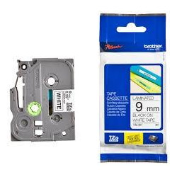 (TZE221) BROTHER CINTA ROTULADORA LAMINADA TEXTO NEGRO SOBRE BLANCO - 9MMX8M