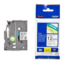 (TZE231) BROTHER CINTA ROTULADORA LAMINADA TEXTO NEGRO SOBRE BLANCO - 12MMX8M