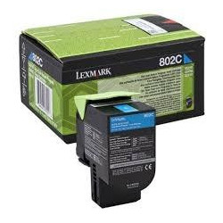 (80C20C0) LEXMARK 802C TONER RETORNABLE CIAN (1K)