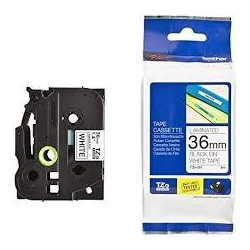 (TZE261) BROTHER CINTA ROTULADORA LAMINADA TEXTO NEGRO SOBRE BLANCO - 36MMX8M