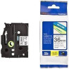 (TZE261) BROTHER CINTA ROTULADORA LAMINADA TEXTO NEGRO SOBRE BLANCO - 36MMX8M