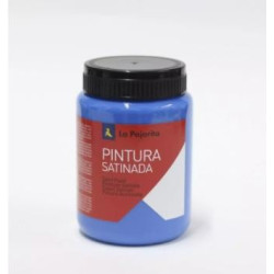 (110222) LA PAJARITA TÉMPERA ESCOLAR BOTE DE 35ML SATINADA AZUL INTENSO L-12