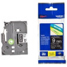 (TZE325) BROTHER CINTA ROTULADORA LAMINADA TEXTO BLANCO SOBRE NEGRO - 9MMX8M
