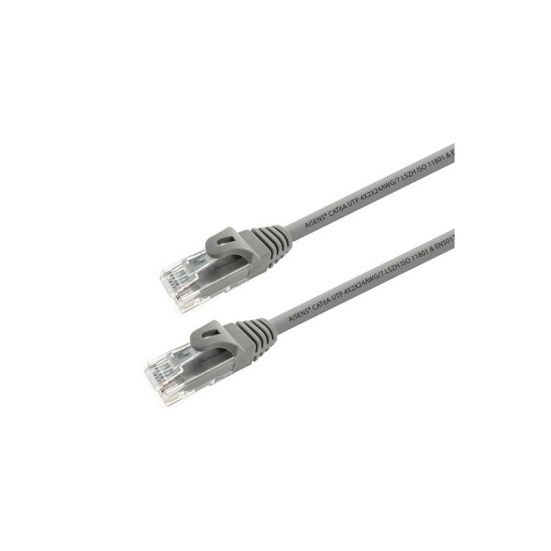 (A145-0326) AISENS CABLE DE RED LATIGUILLO RJ45 LSZH CAT.6A 500MHZ UTP AWG24 GRIS 1