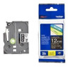 (TZE335) BROTHER CINTA ROTULADORA LAMINADA TEXTO BLANCO SOBRE NEGRO - 12MMX8M
