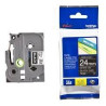 (TZE355) BROTHER CINTA ROTULADORA LAMINADA TEXTO BLANCO SOBRE NEGRO - 24MMX8M