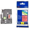 (TZE431) BROTHER CINTA ROTULADORA LAMINADA TEXTO NEGRO SOBRE ROJO - 12MMX8M
