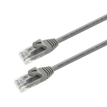 (A145-0327) AISENS CABLE DE RED LATIGUILLO RJ45 LSZH CAT.6A 500 MHZ UTP AWG24 GRIS 2