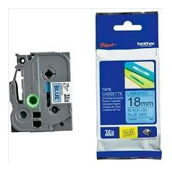 (TZE541) BROTHER CINTA ROTULADORA LAMINADA TEXTO NEGRO SOBRE AZUL - 18MMX8M