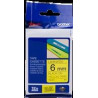 (TZE611) BROTHER CINTA ROTULADORA LAMINADA TEXTO NEGRO SOBRE AMARILLO - 6MMX8M