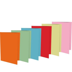 (0481BL) MARIOLA SUBCARPETA A4 32X23,5 CM CARTULINA 180GR BLANCO PACK -50U-