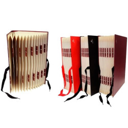 (0918NE) MARIOLA CARPETA FUELLE ACORDEÓN FOLIO A-Z/1-31 CARTÓN FORRADO GELTEX CIERRE C/ CINTA NEGRO