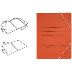 (1185) MARIOLA CARPETA CARTÓN 500 GR SOLAPA GOMAS FOLIO CUERO MATE -20U-