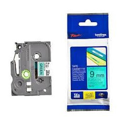 (TZE721) BROTHER CINTA ROTULADORA LAMINADA TEXTO NEGRO SOBRE VERDE -9MMX8M