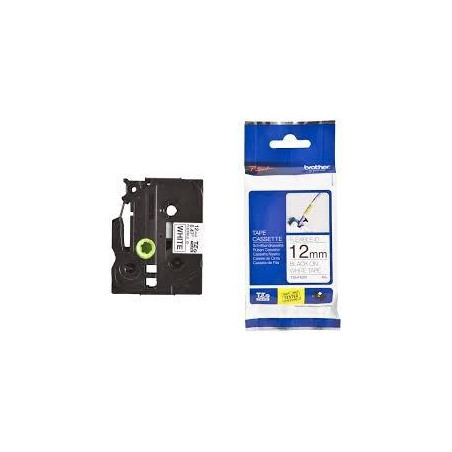 (TZEFX231) BROTHER CINTA ROTULADORA LAMINADA FLEXIBLE TEXTO NEGRO SOBRE BLANCO - 12MMX8M