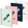 (57151E80X4) MILAN LIBRETA CON ESPIRAL A5 80 HOJAS 95GR PAPEL BLANCO SERIE 1918 PACK 4 COLORES SURTIDOS