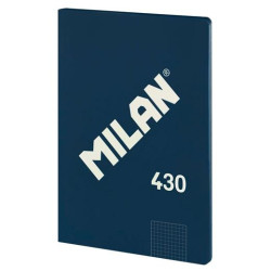 (57243G48B) MILAN LIBRETA ENCOLADA A4 48H PAPEL 95GR CUADRICULADO SERIE 1918 AZUL