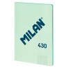 (57243G48GR) MILAN LIBRETA ENCOLADA A4 48H PAPEL 95GR CUADRICULADO SERIE 1918 VERDE